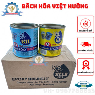  Keo epoxy ab 611 keo ab 2 thành phần  keo dán siêu dính đa năng dán đá nhựa gỗ kim loại...  dùng cho tàu biển 