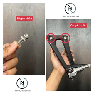 Ốc Inox Salaya 304 CNC 8li mẩu thái V2 bắt gác chân  Ex150, WIner, Ex10, WinX, Ex11, Sonic, Satria