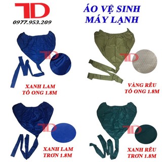 Áo vệ sinh máy lạnh cao cấp vải tổ ong dùng cho loại máy từ 1hp đến 3hp 1.8m tặng kèm dây TD Điện lạnh Thuận Dung