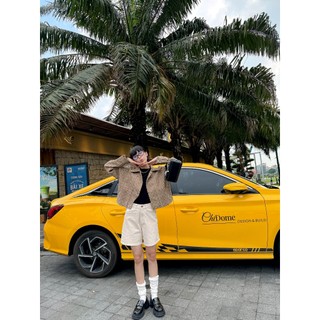 Quần short jeans túi thêu hoa trơn 5 màu LENclothing 10679-10680-10774-10775-10776