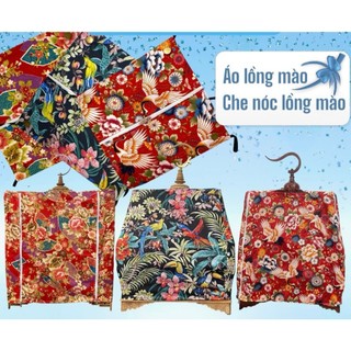 Combo Áo lồng chim và Che nóc lồng chào mào Hoa Nhiệt Đới cho lồng chim chào mào lồng vuông,thái,sing