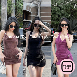 Đầm Body Lông Kèm Belt – 3577 Chất Thun Cotton 4 Chiều Co Giãn Yoona F&C