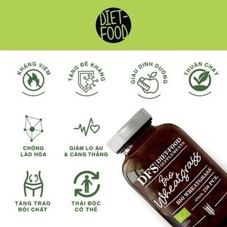 Bột Cỏ Lúa Mì Non Wheat Grass hữu cơ 200g Diet Food