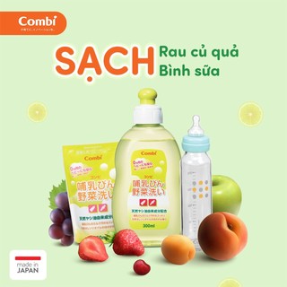 Nước rửa bình sữa và rau quả Combi Nhật Bản