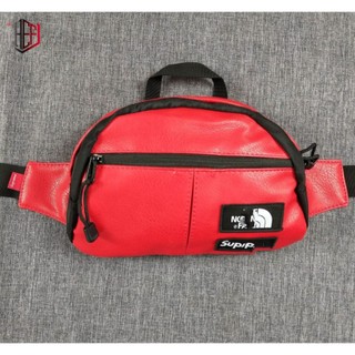 Túi bao tử da Sup x Tnf (Leather Roo II Lumbar Pack Waist Bag)