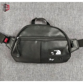 Túi bao tử da Sup x Tnf (Leather Roo II Lumbar Pack Waist Bag)