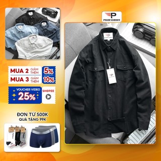 Áo khoác kaki jean nam denim kiểu túi hộp chính hãng Pigofashion SPMAKKJ01-03