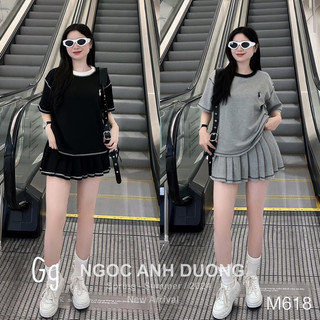 Set gân logo ngựa cv xếp ly siêu hot