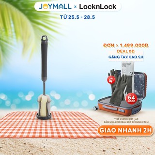 Dụng cụ rửa chai và ly Lock&Lock ETM143DGRY - Hàng chính hãng, có đế dựng và lỗ treo tiện lợi - JoyMall