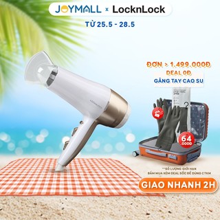 Máy sấy tóc LocknLock ENA136WHT - Hàng chính hãng, sấy nóng lạnh, 3 mức chỉnh nhiệt - JoyMall