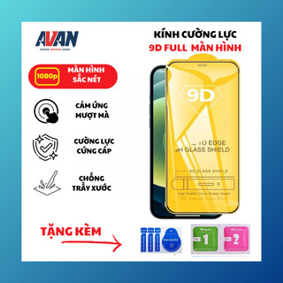 Cường lực 9D Xịn full màn cho iphone x/11/12/13/14/15/plus/pro/promax - AVSG