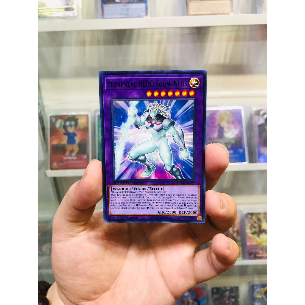 Thẻ bài Yugioh Mã SGX4-ENA22 - Elemental HERO Glow Neos - Common - 1st Edition