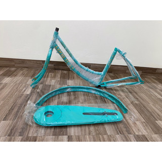 (khách vui lòng chat trước )Khung sườn xe đạp mini người lớn Size 24-138(600) khung thép mới(Size được ghi trên lốp xe )