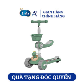 [Qùa tặng Enfa] Đồ chơi xe scooter 2 trong 1 khủng long (mẫu ngẫu nhiên)