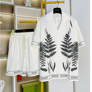 Đồ Bộ Cộc Tay Nam Mặc Mùa Hè Chất Lụa Họa Tiết Cực Đẹp - Hàng Siêu Cấp New 2024