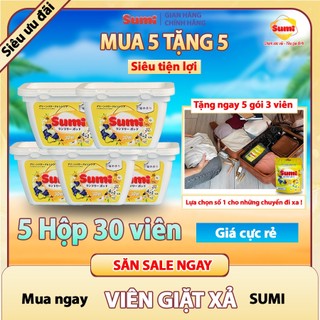  Viên Giặt Nhật SUMI 4in1 Hương Mùa Hè Thơm Dịu Mát, Khử Khuẩn, Làm Mềm Vải