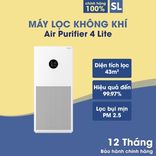 Máy lọc không khí xiaomi 4 lite khử mùi diệt khuẩn lọc bụi mịn - bảo hành 12t bản quốc tế