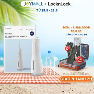 Máy tăm nước không dây LocknLock ENR154WHT 250ml, Hàng chính hãng, 4 chế độ, dung lượng pin 2000mAh - JoyMall