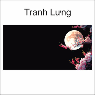 Tranh Decal dán Hồ Cá Mặt Trăng ( Tranh Lưng )_MT 59