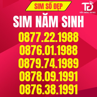 [TẶNG QUE CHỌC SIM] Sim 4G iTel, Sim Năm Sinh Số Đẹp, Data 120Gb/Tháng, Gọi Miễn Phí VinaPhone, Free 60 SMS/Tháng