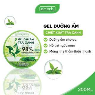Gel Trà Xanh Cấp Ẩm Da, Giảm Mụn Từ Tinh Dầu Trà Xanh Tự Nhiên MILAGANICS 300ml (Hũ)