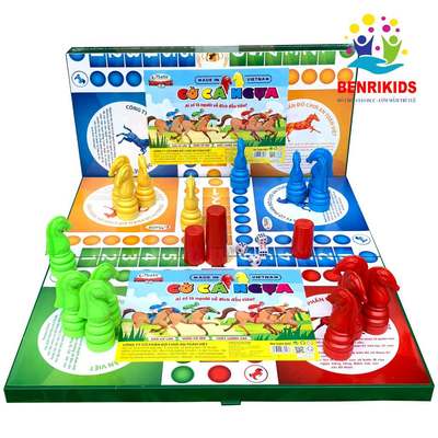 Bộ Cờ Cá Ngựa Size To 42x42Cm Cho Bé Đồ Chơi Board Game Vui Nhộn