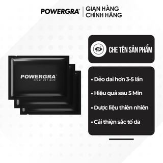 Khăn lau mini đa năng Powergra Wet Wipes - 3 cái