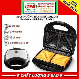 Máy nướng bánh hotdog sandwich bông lan điện Sokany KJ102