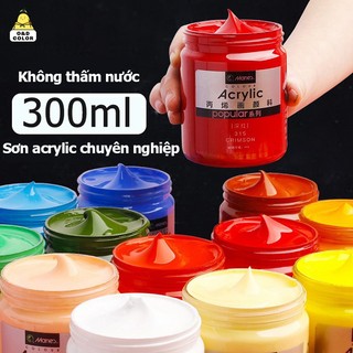 Marie's Sơn acrylic 300ml Đối với vải/quần áo/móng tay/vải/đá sơn không thấm nước Acrylic Paint Sắc tố bóng