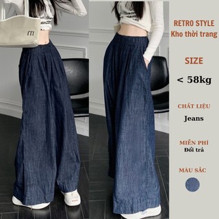Quần jean giấy ống suông rộng cạp chun - Retrostyle - Quangiabo064_P6K4