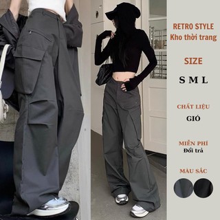 Quần ống rộng nữ túi hộp 2 khoá chéo - Retrosstyle - Quantuihopkhoacheo1125_P5K4.5