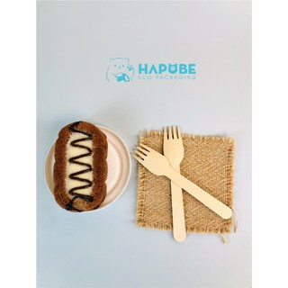 50 dĩa gỗ 16cm dùng 1 lần hapobe wdz004