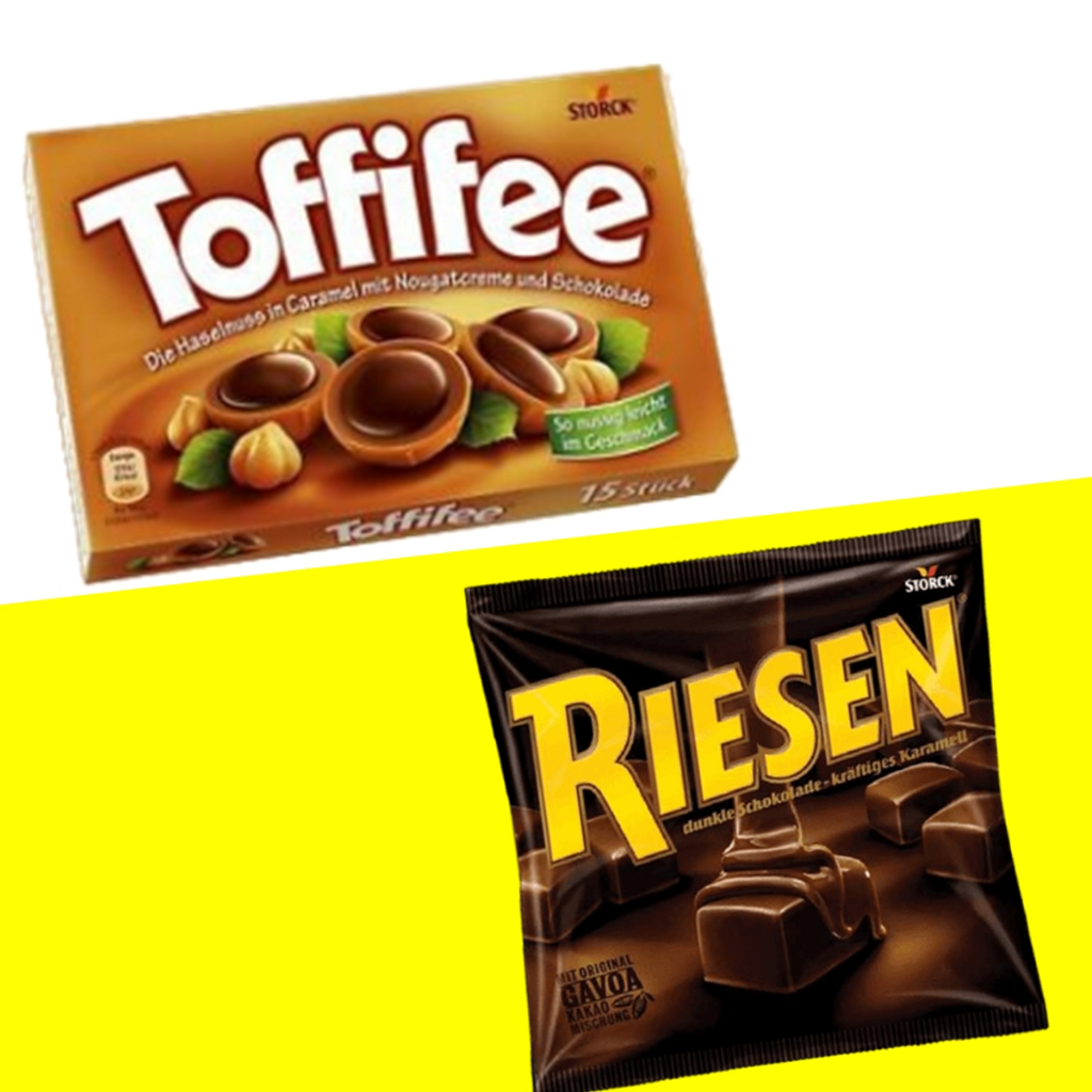 Socola Toffifee 125g + Riesen 231g