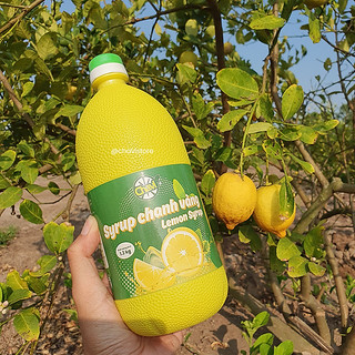 Syrup chanh vàng Chavi chai 1 lit (Khối Lượng 1.3kg)