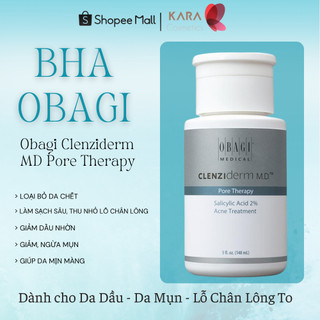 Dung dịch tẩy da chết ngừa mụn bha obagi clenziderm md pore - kara việt nam
