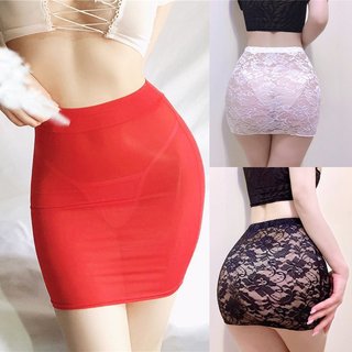 Chân váy thun ôm cạp cao chân váy ren cực sexy