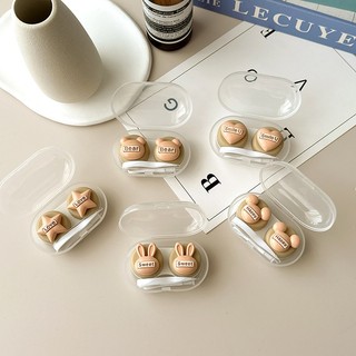 Khay Đựng Lens Trong Suốt Charm Gấu, Sao, Tai Thỏ Dễ Thương Random Hình, Case Đựng Lens Charm Nổi Kèm Dụng Cụ Đeo