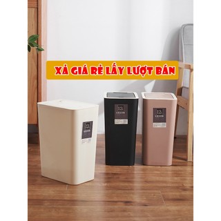 Thùng đựng rác nhựa INOHA 12L - Thùng rác nắp lật - Dung tích 12L- R10