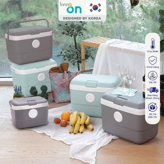 [COMBO 9L+21L] Bộ Thùng đá dã ngoại Hàn Quốc - LivingOn - Thùng đựng đá, Thùng giữ nhiệt dã ngoại