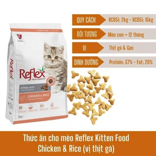 thức ăn hạt Reflex mèo con vị gà 2kg (Thức ăn cho mèo Reflex Kitten Food Chicken )