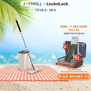 Bộ cây lau nhà Lock&Lock Squeeze Flat Mop ETM471 - Hàng chính hãng, cây lau nhẹ, dễ dàng vắt nước, làm sạch - JoyMall
