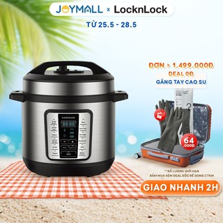 Nồi áp suất điện tử LocknLock EJP666SLV 6 lít - Hàng chính hãng, 11 chế độ , hẹn giờ - JoyMall