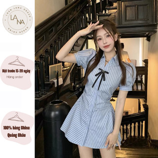 LOAN LANA ORDER [ORDER 15-20 NGÀY] VÁY SƠ MI CỔ POLO KẺ KÈM NƠ+QUẦN SOOC