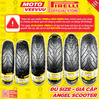 [MTVV] [RẺ NHẤT] CẶP Vỏ lốp xe máy PIRELLI Angel Scooter đủ size xe ga NVX PCX Vario AB Click SH 125 150 300 350<END>