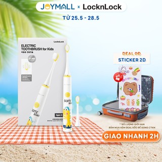 Bàn chải đánh răng điện cho bé LocknLock ENR226WHT 1.5W - Hàng chính hãng, khả năng chống nước và chống trượt - JoyMall