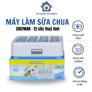 Máy làm sữa chua Chefman dung tích 1600ml, máy ủ sữa chua tự động bảo hành 24 tháng