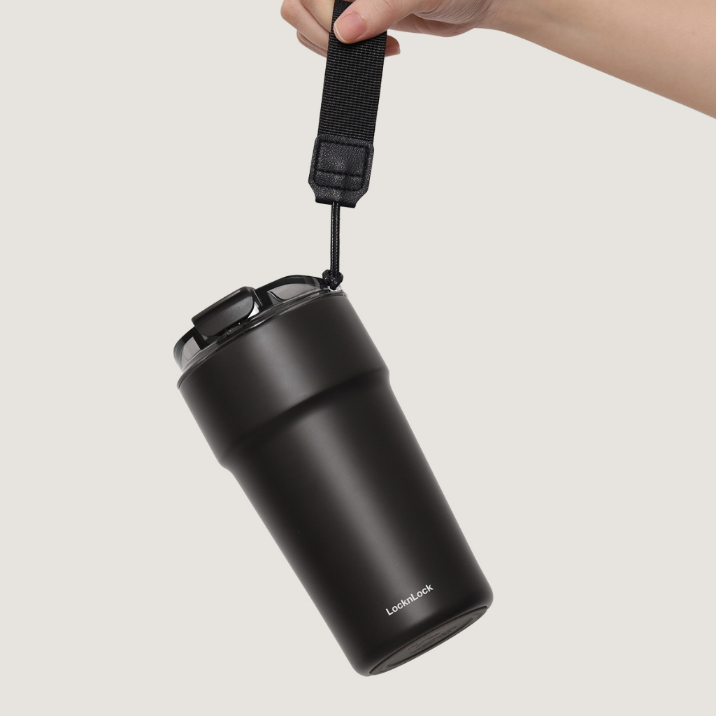 Bình giữ nhiệt LocknLock Metro Cafe Tumbler 650ml / 500ml / 750ml bằng thép không gỉ 304 phủ sứ kèm dây xách | BigBuy360 - bigbuy360.vn