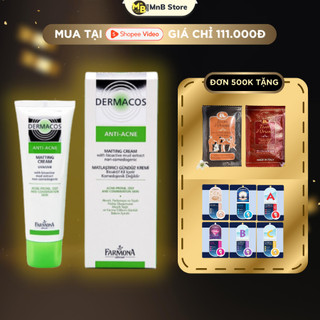 Kem dưỡng ẩm Dermacos Anti-Acne Matting Cream kiểm dầu, ngừa mụn cho da bóng dầu 50ml