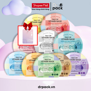  Combo 10 loại mặt nạ dưỡng da BANOBAGI Stem Cell Vitamin Whitening 30gr