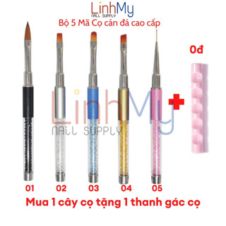Cọ vẽ nail làm nail cán đá cao cấp - cọ vẽ nét ombre đắp bột đắp gel đa dụng - lm-ccd